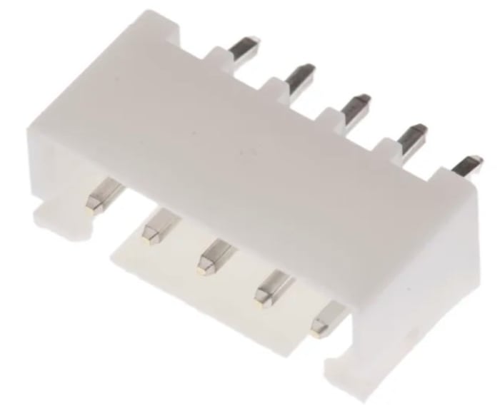 RS PRO Top Entry Through Hole PCB Header, 5 Contact(s), 2.5 mm Pitch, 1 Row, Shrouded