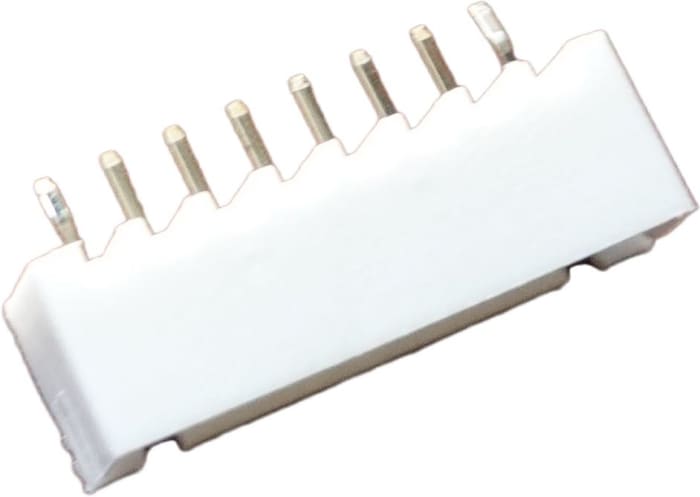 RS PRO Top Entry Through Hole PCB Header, 8 Contact(s), 2.5 mm Pitch, 1 Row, Shrouded