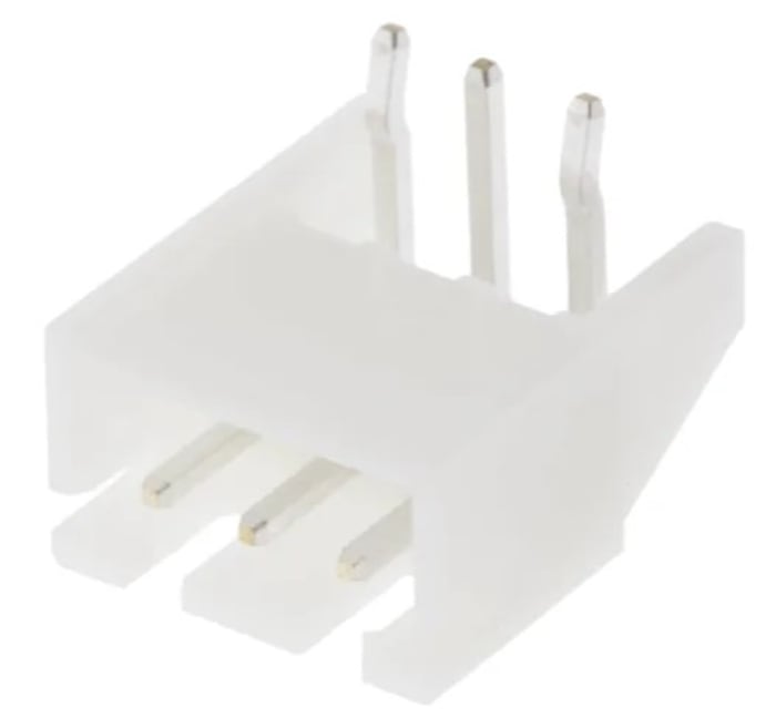 RS PRO Side Entry Through Hole PCB Header, 3 Contact(s), 2.5 mm Pitch, 1 Row, Shrouded