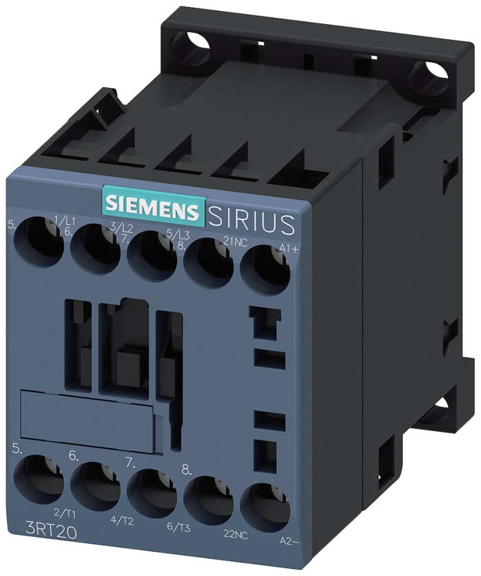 3RT2016-1BP42 Siemens | Contactor Siemens 3RT2 de 3 Polos, 1 NC, 9 A ...