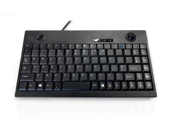 Clavier Filaire USB Compact, QWERTY (UK) Noir