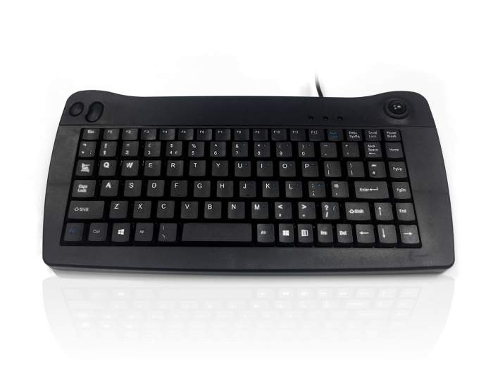 Clavier Filaire USB Compact, QWERTY (UK) Noir