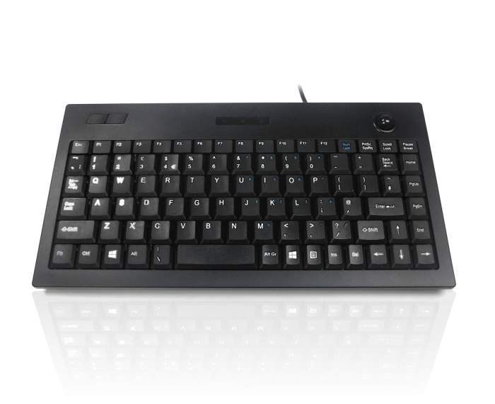 Clavier Filaire USB Compact, QWERTY (UK) Noir