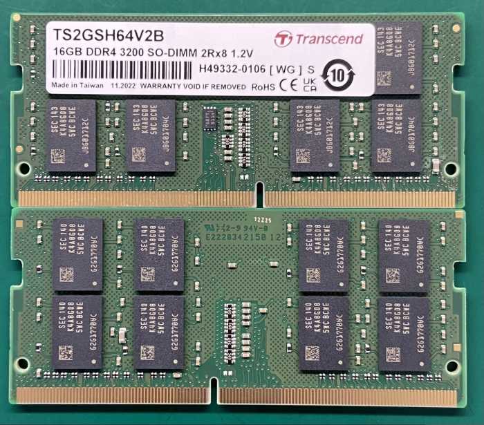 TS2GSH64V2B Transcend | Transcend 16 GB DDR4 Desktop RAM 3200 Mbit