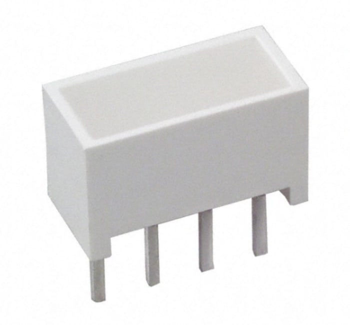 Display LED, barra LED de 1 segmento Broadcom, Rojo, Vf= 1,8 V, mont. pasante