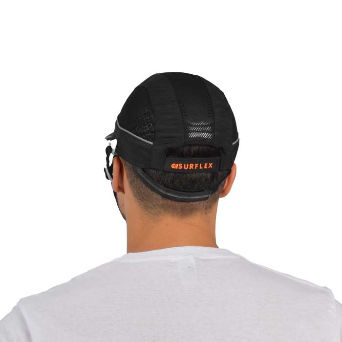 AIRC01V05STR SURFLEX | SURFLEX Black Standard Peak Bump Cap
