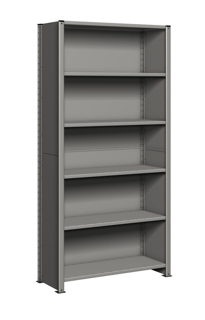 RS PRO Light Grey Stormor Shelving System, 2100mm x 1000mm, 450mm