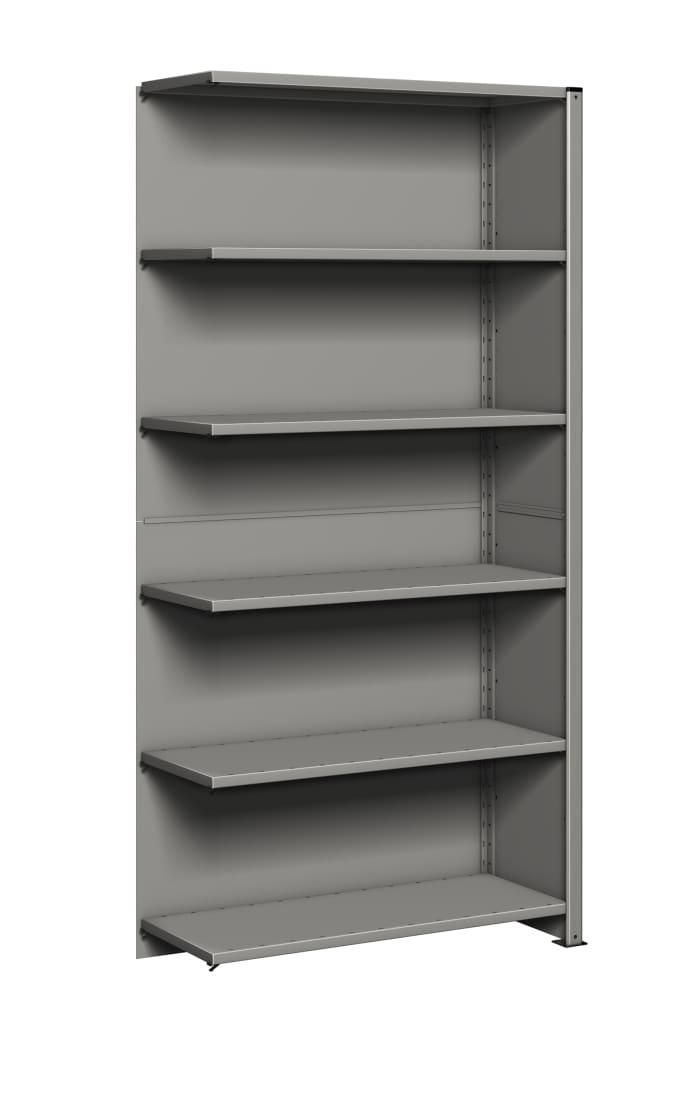 Estantería modular RS PRO Gris claro, 2100mm x 1000mm x 300mm