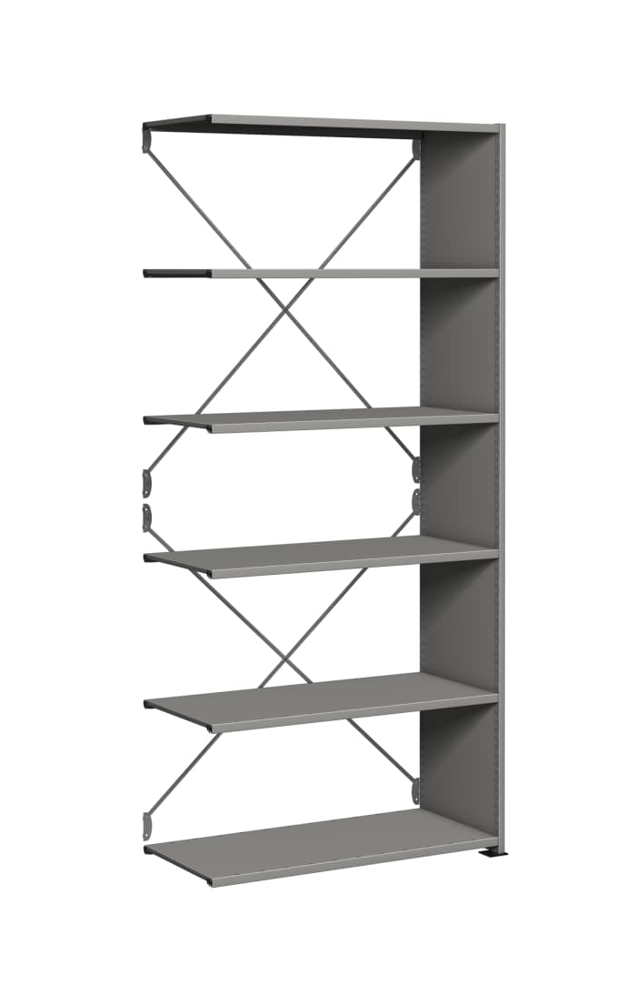Système d'étagères RS PRO en Acier 1850mm x 1000mm x 300mm, 6 niveaux