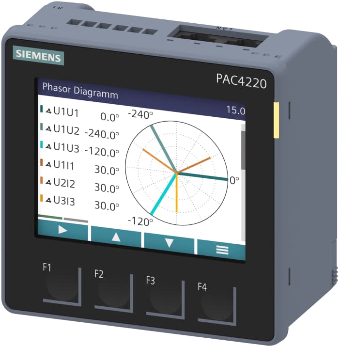 Siemens 3 Phase TFT Energy Meter, Type Loop Powered LCD Indicator