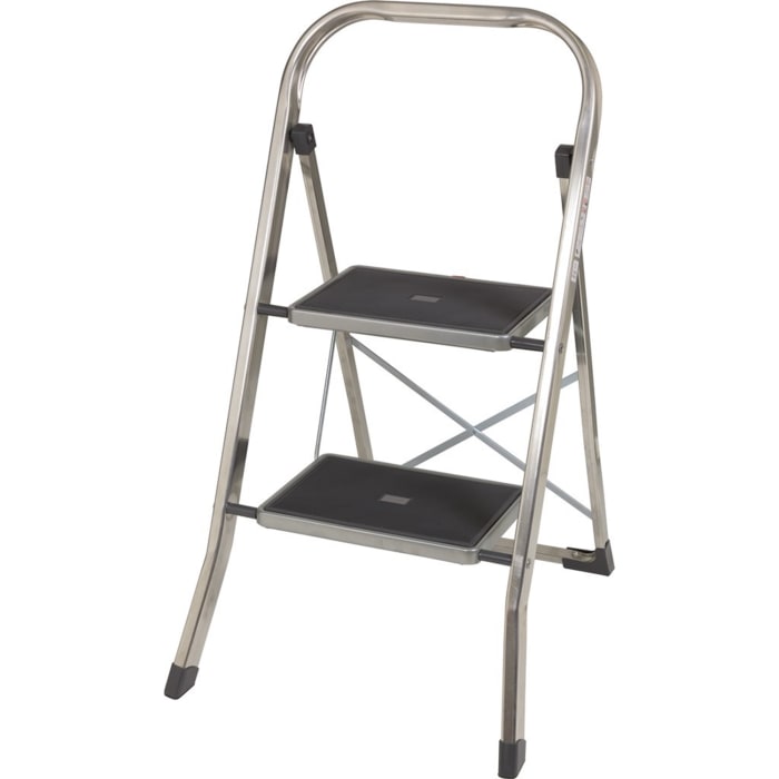 RS PRO 2 Tread Aluminium Steps 0.47m Platform Height, Aluminium