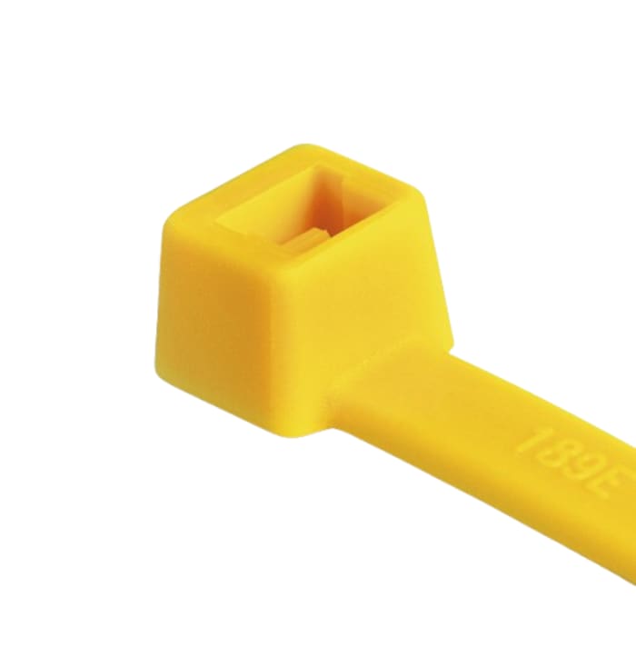 Yellow nylon cable tie 150x3.5mm
