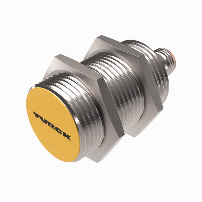 Turck Inductive Threaded Barrel Proximity Sensor, M30, 15 mm Detection, PNP NO, 10 → 30 V dc