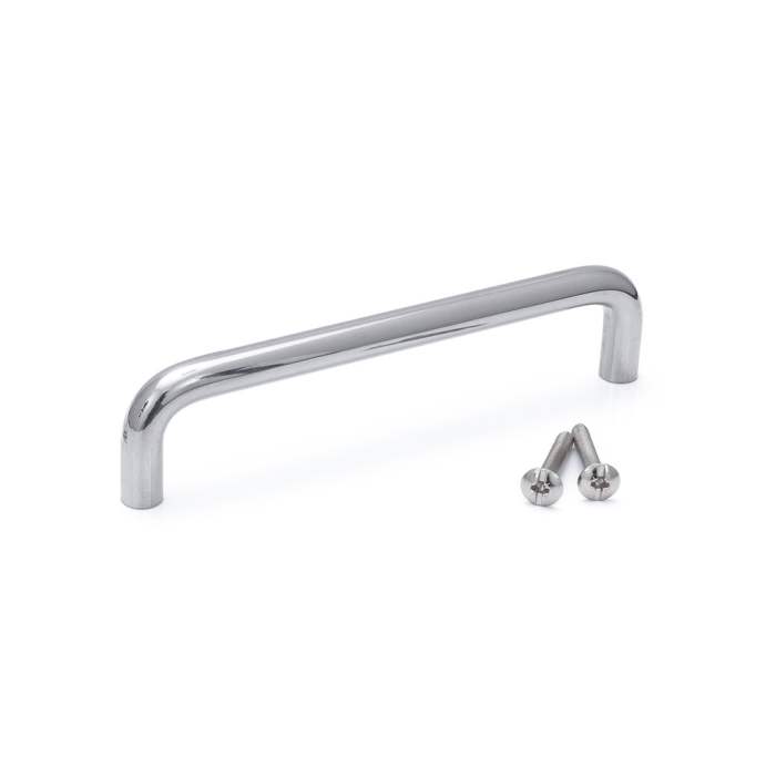 Poignée en Acier inoxydable RS PRO, entraxe 120mm, 129mm x 30 mm x 9mm, Fixations invisibles