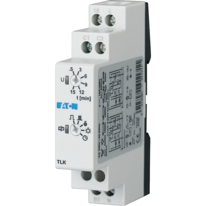 Eaton Eaton Distribution Parts Series DIN Rail Mount Timer Relay, 230V ac, 1-Contact, SPST