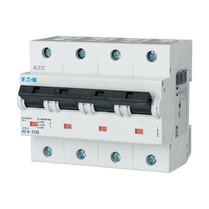 174537 AZ-4-B63 Eaton | Eaton xEffect MCB, 4P, 63A Curve B, 400V AC, 25 ...