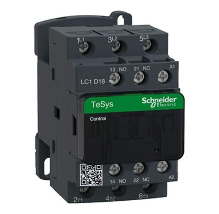 Contacteur Schneider Electric série LC1D18B, 3 pôles , 3 NO, 18 A, 440 V, 10 kW