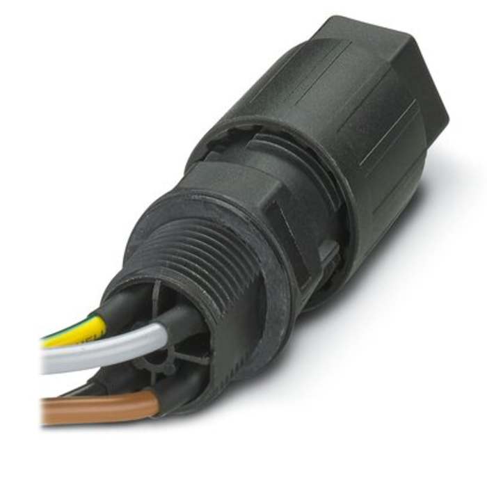 Phoenix Contact Circular Connector, 4 Contacts, Front, M25 Connector, Plug, Male, IP68, IP69K, QPD Series