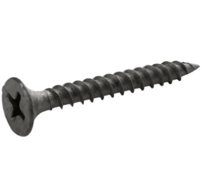 RS PRO Black Oxide Steel Phillips Head Self Tapping Screw, 3in Long 76.2mm Long