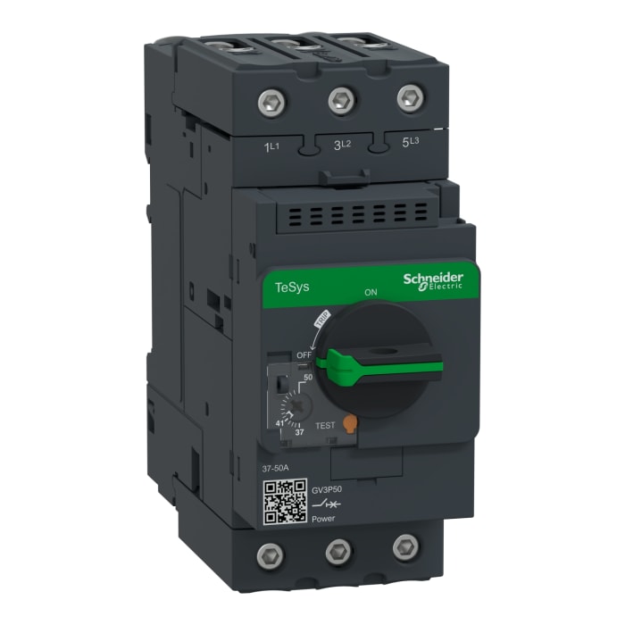 Disyuntor térmico / Disyuntor magnetotérmico Schneider Electric TeSys GV3 de 3 polos, 690V, 50A