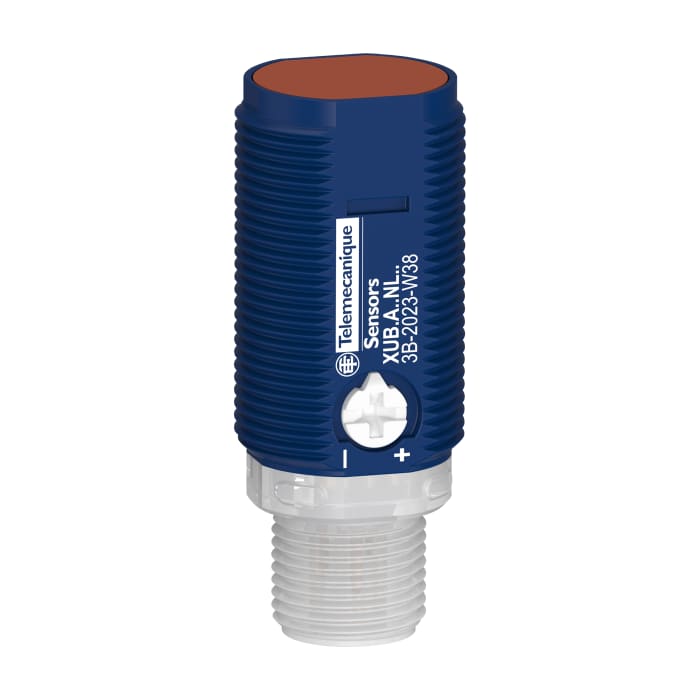 Telemecanique Sensors Diffuse Photoelectric Sensor, Cylindrical Sensor, 1 m Detection Range