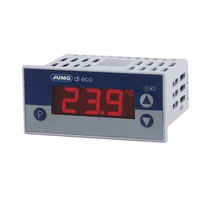 Jumo 701540 LCD Digital Panel Multi-Function Meter for Temperature, 36mm x 76mm