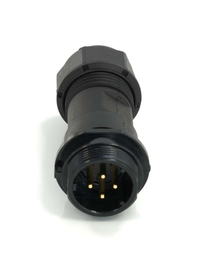 Conector circular industrial RS PRO Conector hembra SP17 serie SP1711C de 4 vías Macho, En línea, IP68