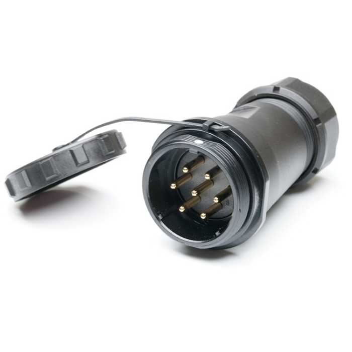 Conector circular industrial RS PRO Conector hembra SP29 serie SP2911C de 7 vías Macho, En línea, IP68