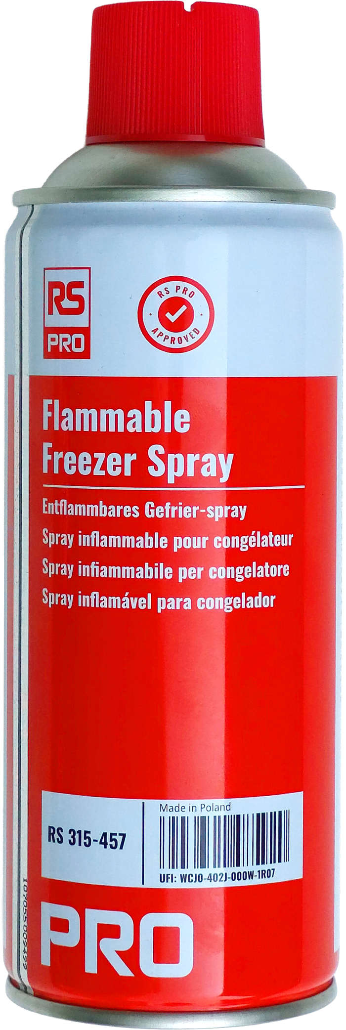 RS PRO 400mL Aerosol Freezer Spray, -45°C