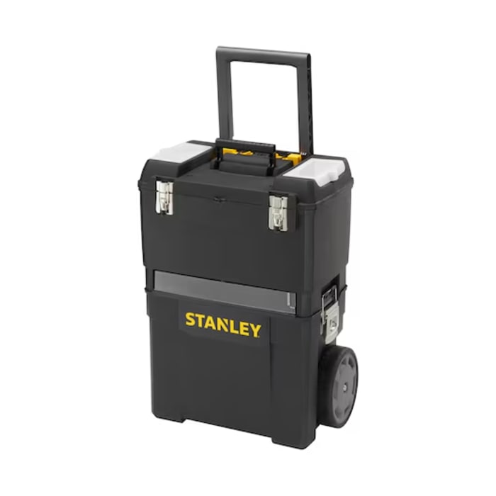 Stanley 3 drawers  Plastic Tool Box 2 Wheels, 473 x 470 x 619mm