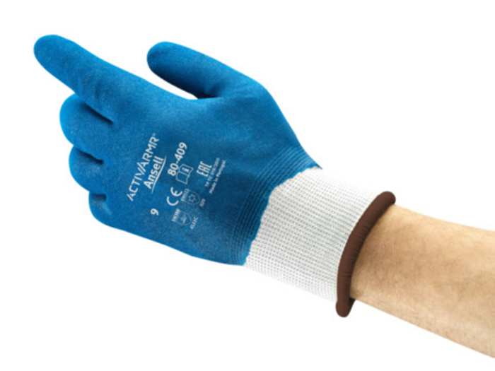 80409080 Ansell | Ansell ActivArmr 80-409 Blue Acrylic Cut Resistant ...