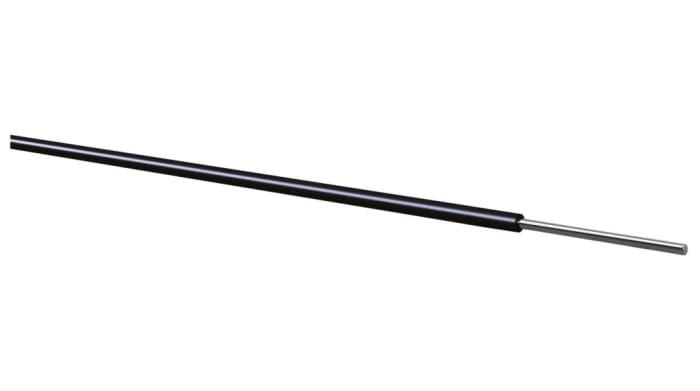 Kabeltronik YV Series Black 0.2 mm² Equipment Wire, 24 AWG, 100m, PVC Insulation, YV 0.5 BLACK