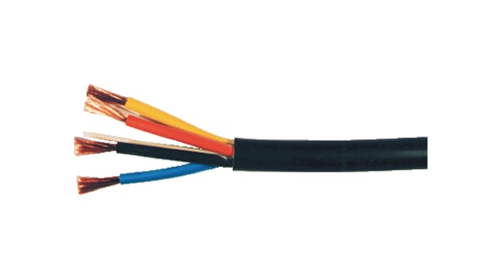 KabeltronikL RP Series 2 Core Audio Cable, 2.5 mm² CSA, 8.7mm od, 100m, Black