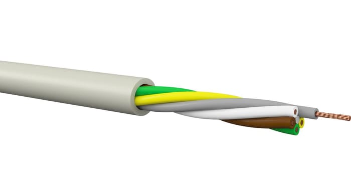 Kabeltronik 4116 Series Multicore Industrial Cable, 6 Cores, 0.25 mm², 24 AWG, 100m, Unshielded Shield, Multicore Cable