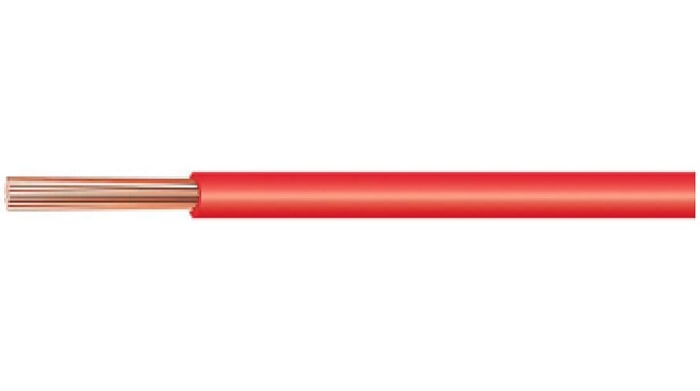 Kabeltronik LIH Series Red 0.5 mm² Equipment Wire, 20 AWG, 64 X 0.10 mm, 100m, TPE Insulation, LIH-T120 0.5 MM2 RED