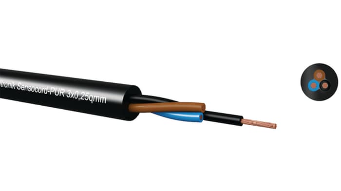 Kabeltronik SENSOCORD Series Multicore Industrial Cable, 4 Cores, 0.25 mm², 23 AWG, 50m, Unshielded Shield, Multicore