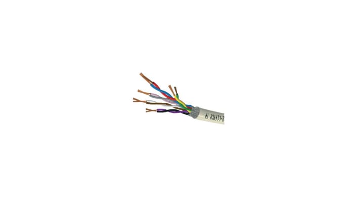 Kabeltronik 2 LIFYCY TP Series Multipair Cable, 8 Cores, 0.08 mm², 28 AWG, 100m, Shielded Shield, LiYCY Cable