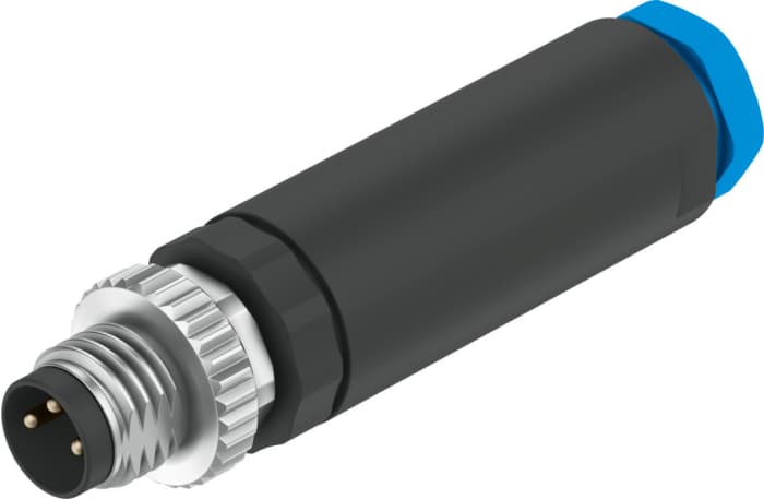 NECB-S-M8G3-C2 Festo | Festo Circular Connector, 3 Contacts, Screw, M8 ...