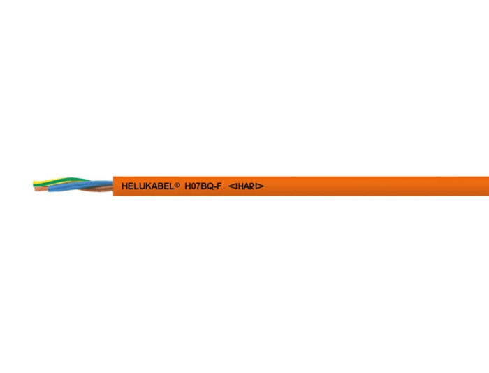 Helukabel H07BQ-F Series Control Cable, 5 Cores, 2.5 mm², Screened, 14 AWG, Shielded PUR Shield, Control Cable