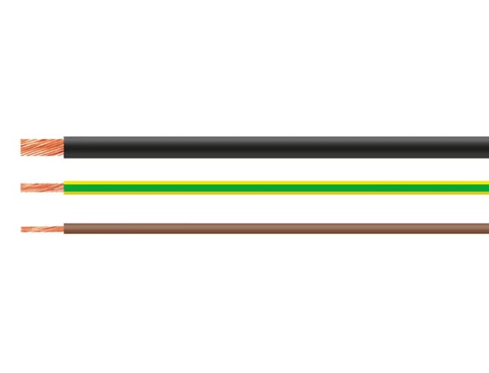 Helukabel H07V Series Green, Yellow 16 Hook Up Wire, 6, 100m, PVC Insulation, 29210