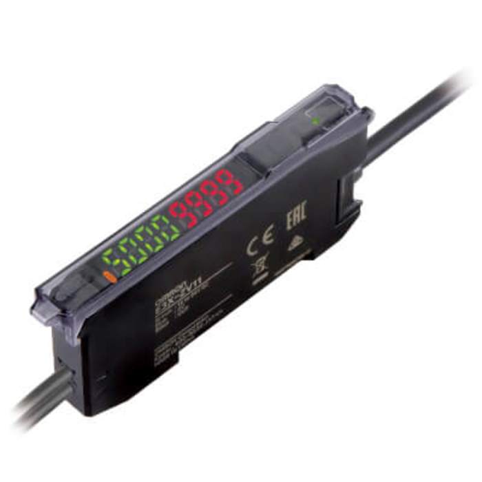 Amplificador de fibra Omron, alcance 3 μm, salida NPN, interfaz Cables, 720 mW, 12 → 24 V, IP50
