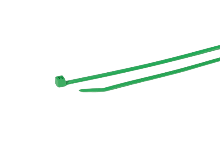 Serre-câble HellermannTyton T, 200mm x 4.6 mm, Vert, en Polyamide 6.6 (PA66), x 100