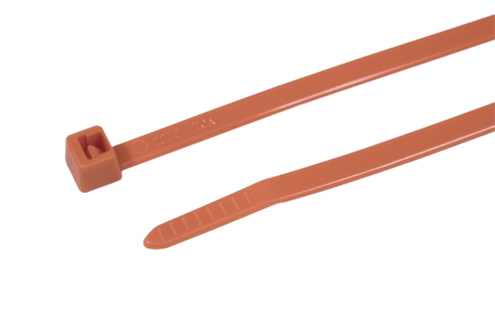 Orange nylon cable tie 200x4.6mm