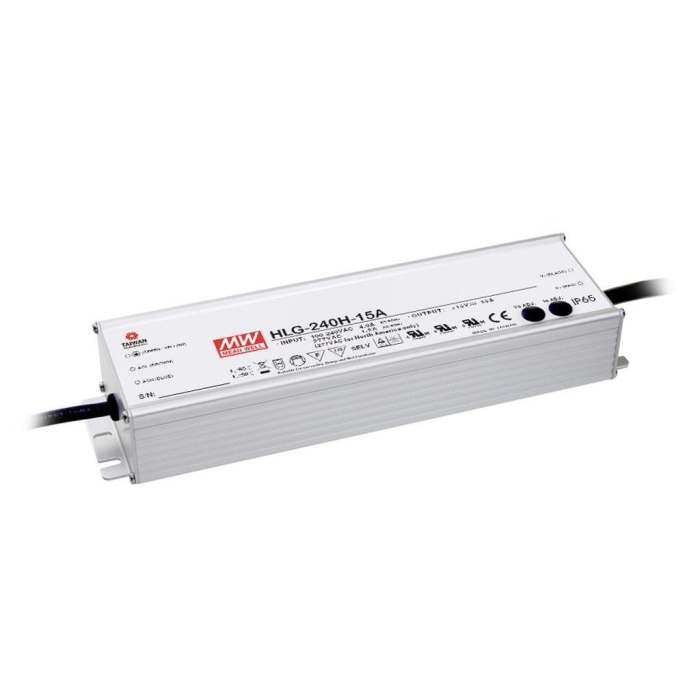 MEAN WELL LED Driver, 24V Output, 240W Output, 10A Output, Constant Current / Constant Voltage