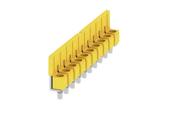 Weidmuller WQV Series Jumper Bar for Use with DIN Rail Terminal Blocks, 57A