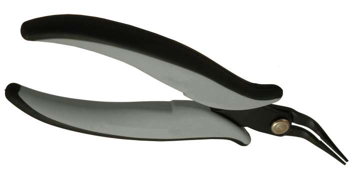 RS PRO 1-Piece Bent Nose Plier Bent Nose, 152 mm Overall, 16mm Jaw ESD Safe