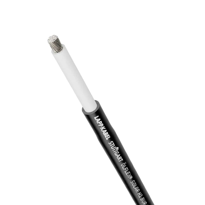Solární kabel plocha průřezu 6 mm² -40 → 120 °C, Červená Lapp, chování ohně: Zpomalovač hoření