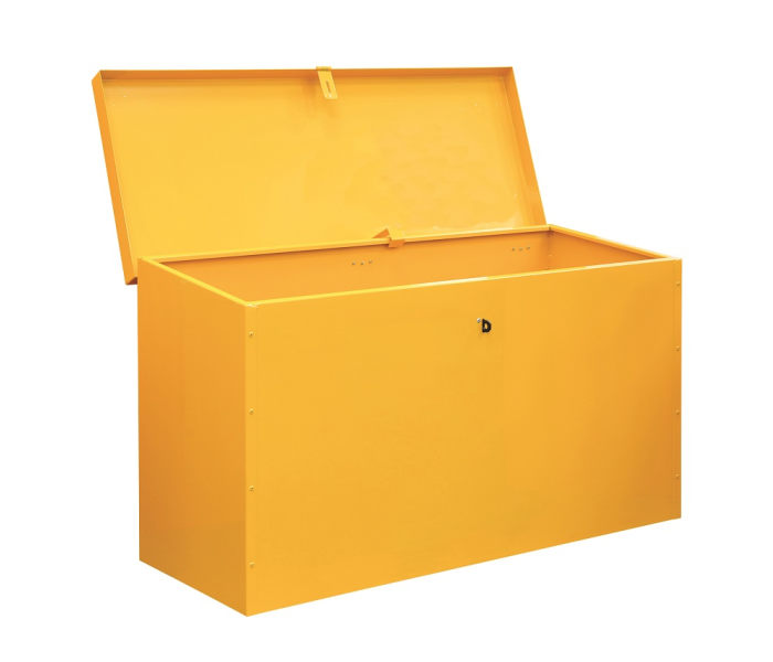 RS PRO Yellow Steel Lockable 1 Door Hazardous Substance Cabinet, 610mm x 1170mm x 460mm