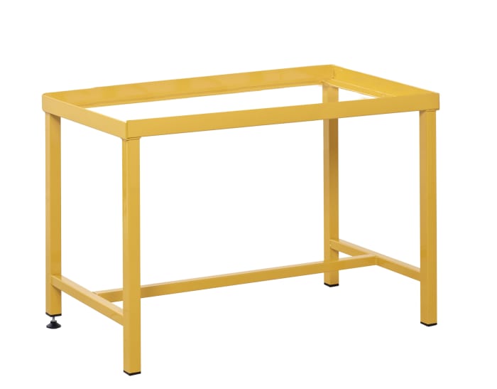 Support pour armoire de rangement de substances dangereuses, Jaune, en Acier, 540mm x 900mm x 460mm