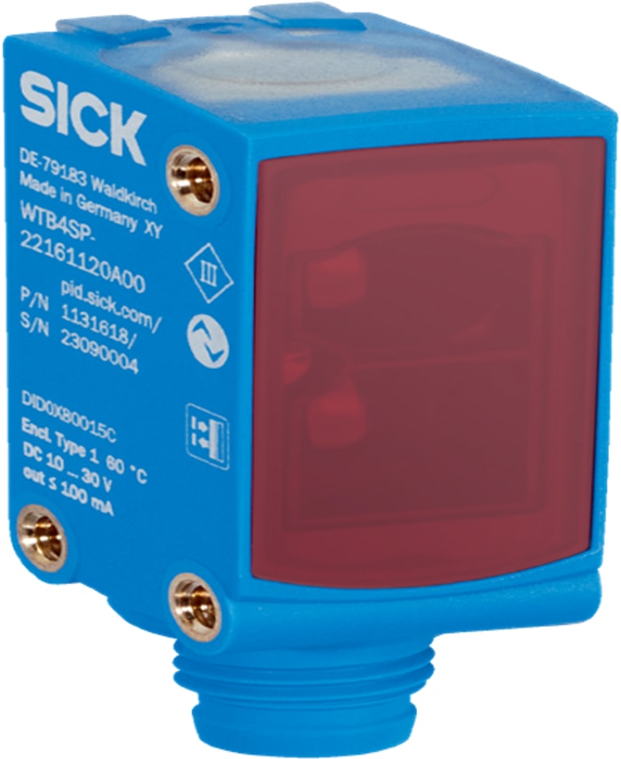 SICK Retroreflective Photoelectric Sensor, Rectangular Sensor, 0 → 4 m Detection Range IO-LINK